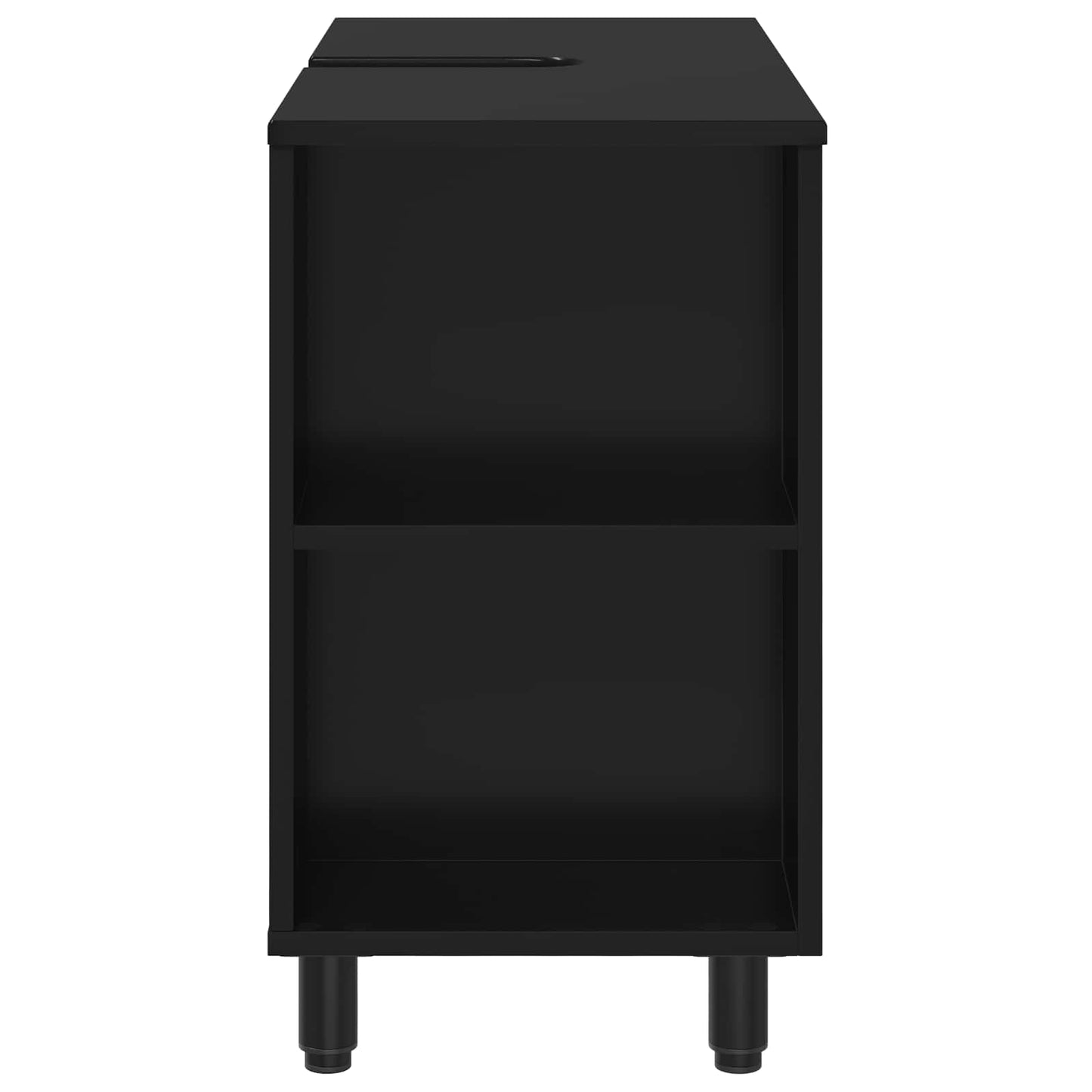 Bathroom Vanity Unit Black 80 x 35 x 60 cm Engineered Wood