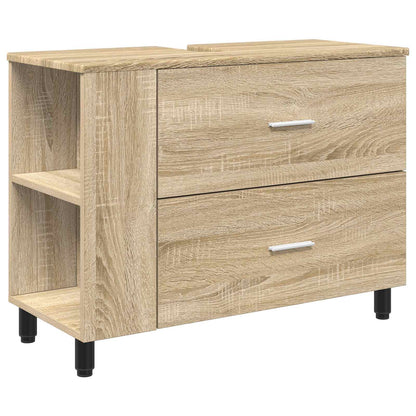 Bathroom Vanity Unit Sonoma Oak 80 x 35 x 60 cm Engineered Wood