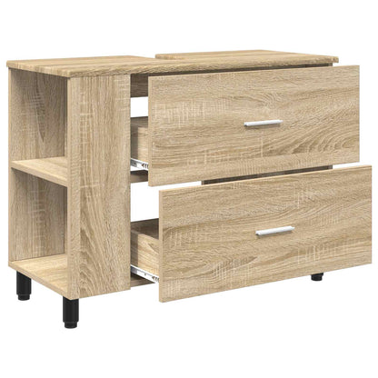 Bathroom Vanity Unit Sonoma Oak 80 x 35 x 60 cm Engineered Wood