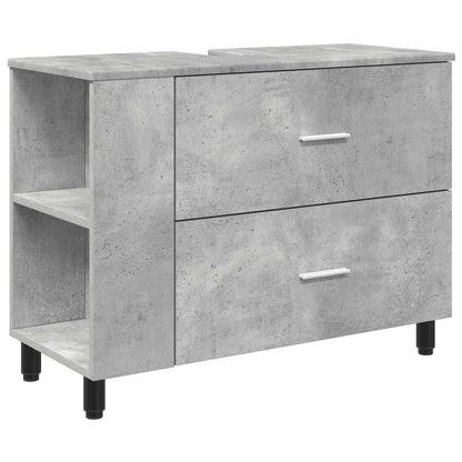 Bathroom Vanity Unit Concrete Grey 80 x 35 x 60 cm