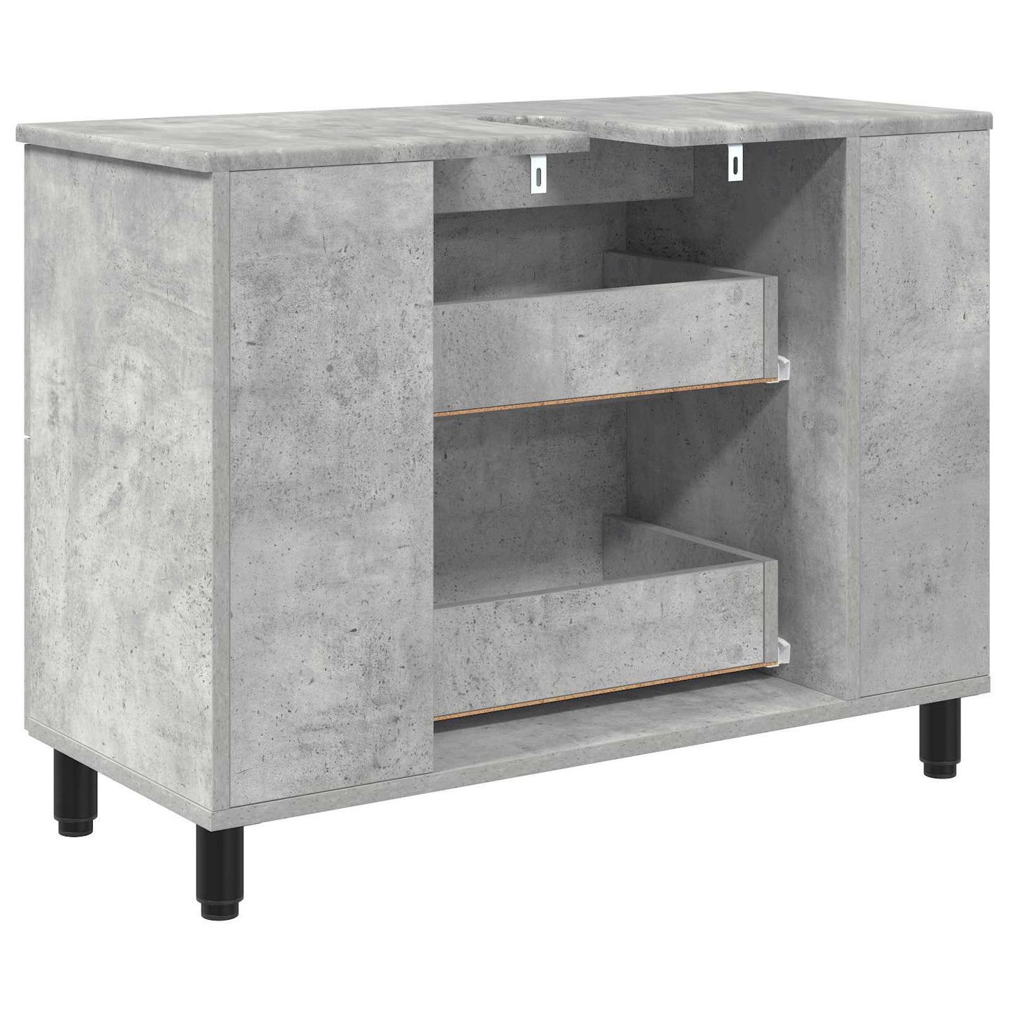 Bathroom Vanity Unit Concrete Grey 80 x 35 x 60 cm