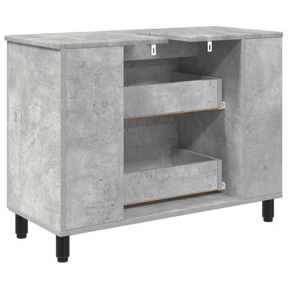 Bathroom Vanity Unit Concrete Grey 80 x 35 x 60 cm