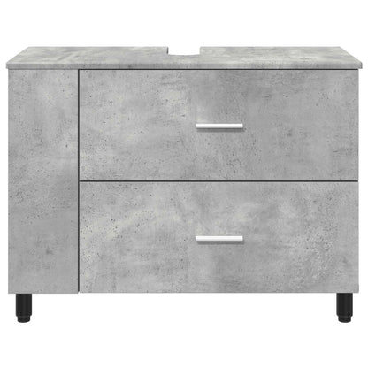 Bathroom Vanity Unit Concrete Grey 80 x 35 x 60 cm