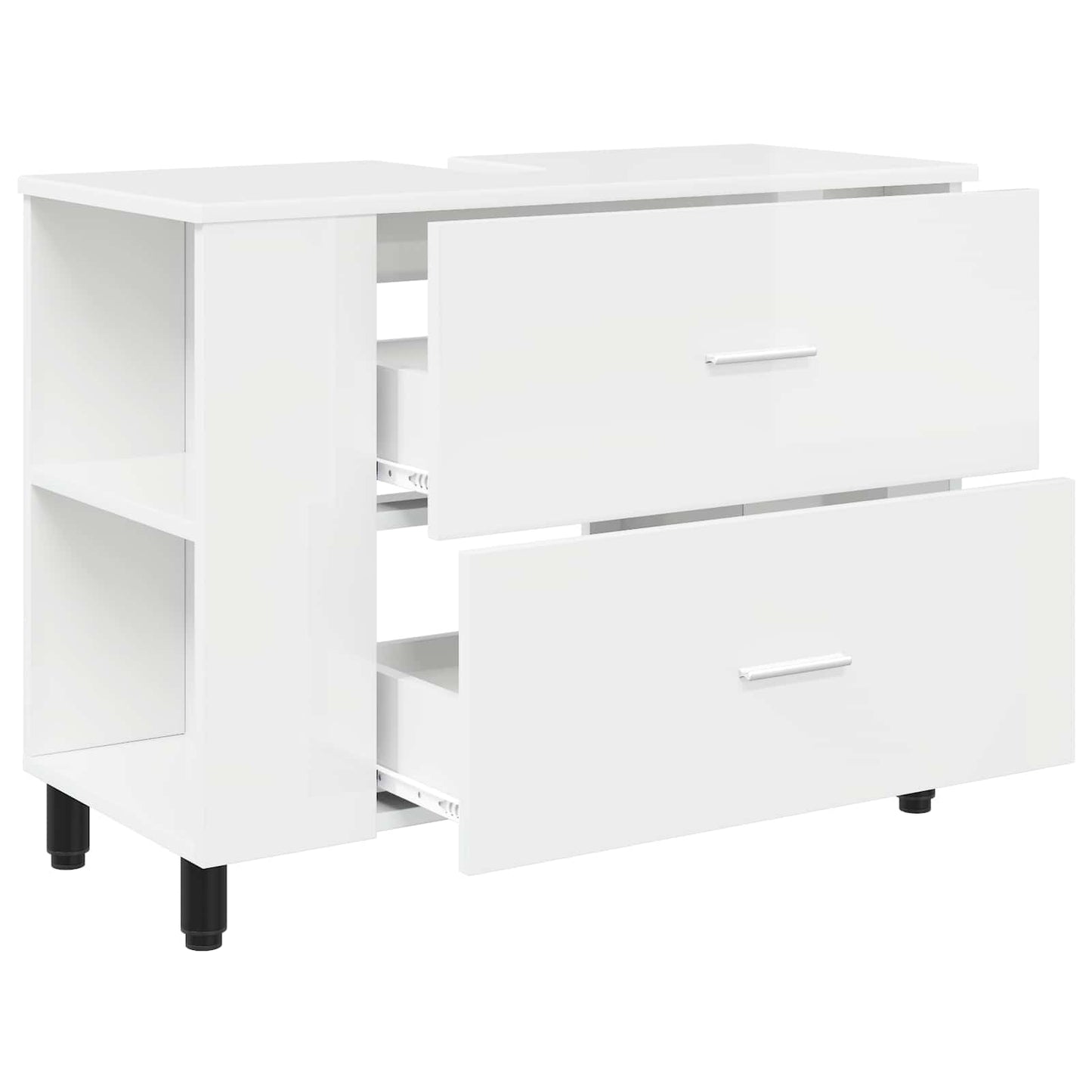 Bathroom Vanity Unit High Gloss White 80 x 35 x 60 cm
