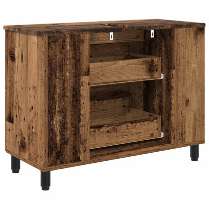 Bathroom Vanity Unit Old Wood 80 x 35 x 60 cm Engineered Wood