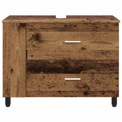 Bathroom Vanity Unit Old Wood 80 x 35 x 60 cm Engineered Wood