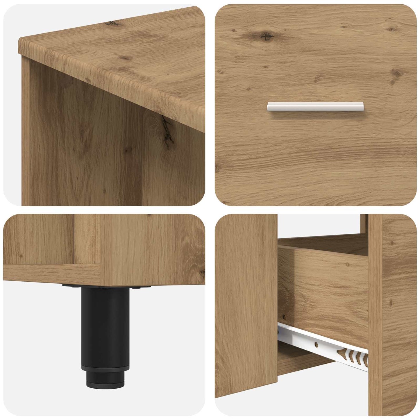 Bathroom Vanity Unit Artisan Oak 80 x 35 x 60 cm