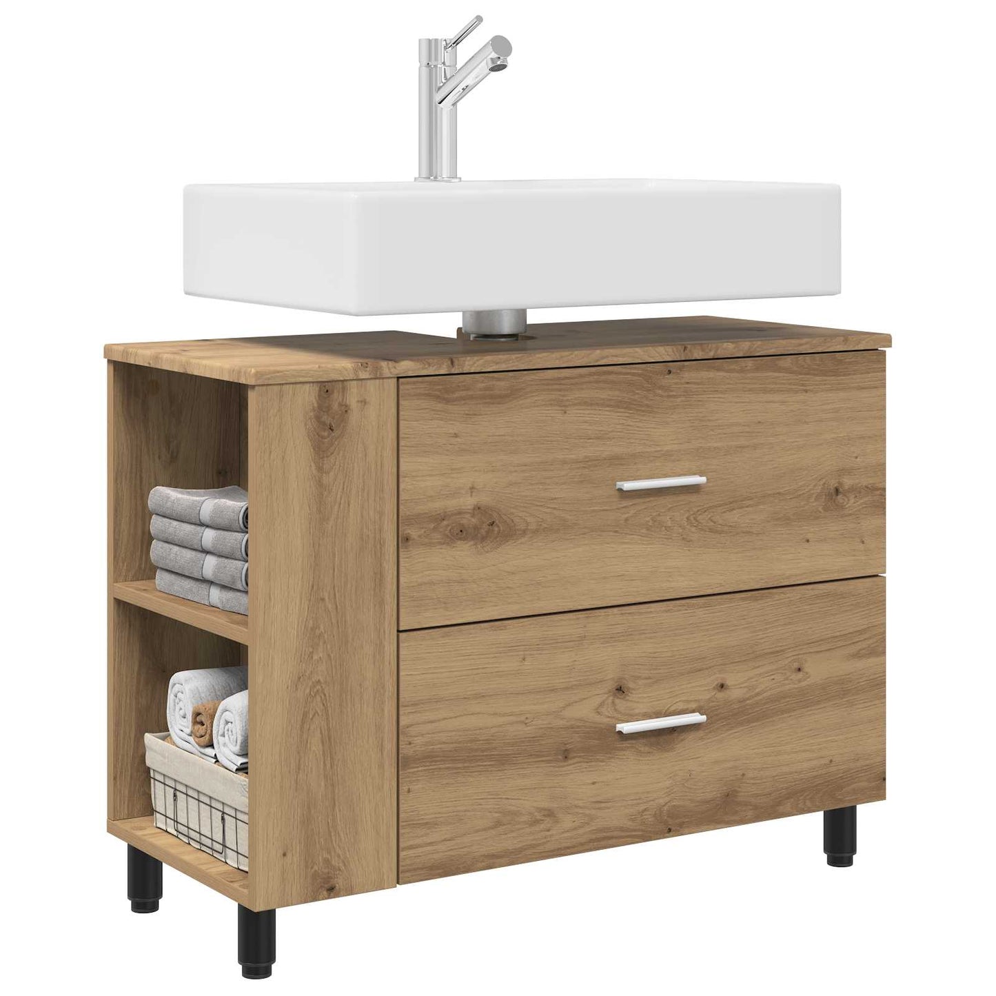 Bathroom Vanity Unit Artisan Oak 80 x 35 x 60 cm