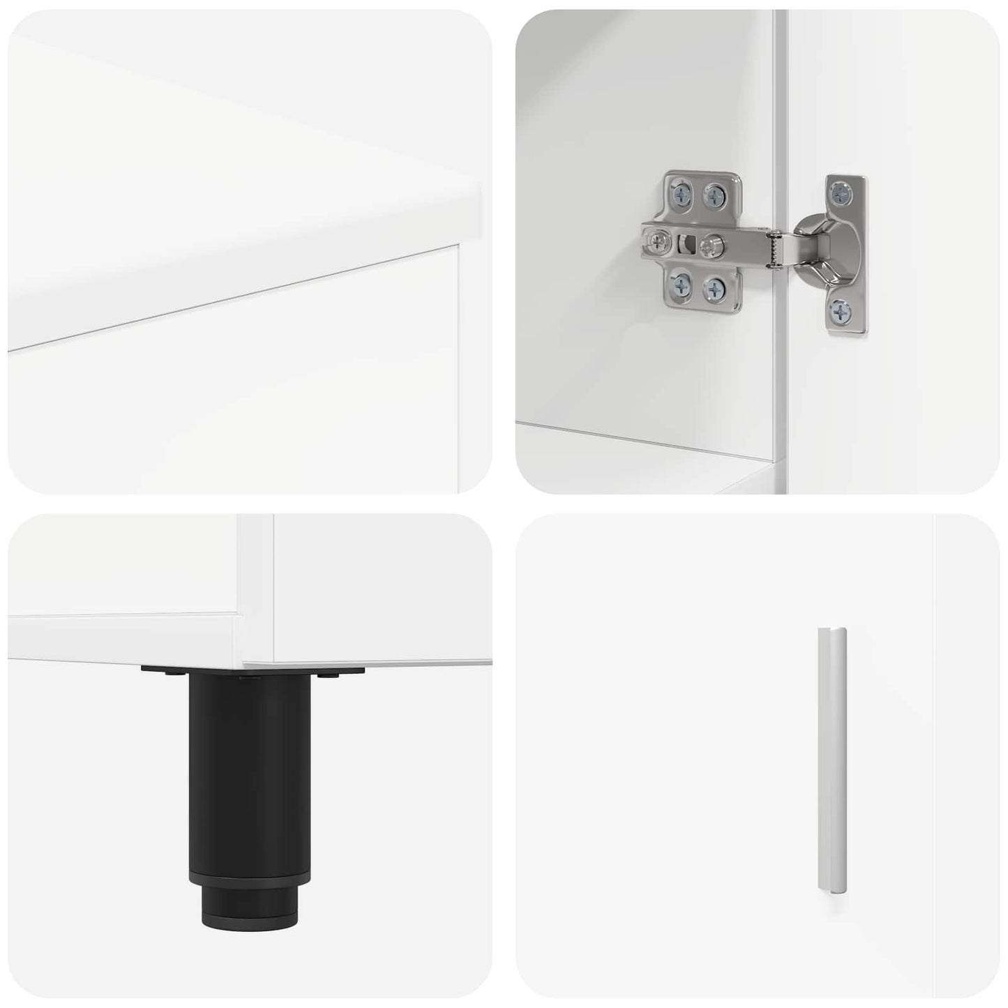 Bathroom Vanity Unit White 60 x 35 x 60 cm Engineered Wood