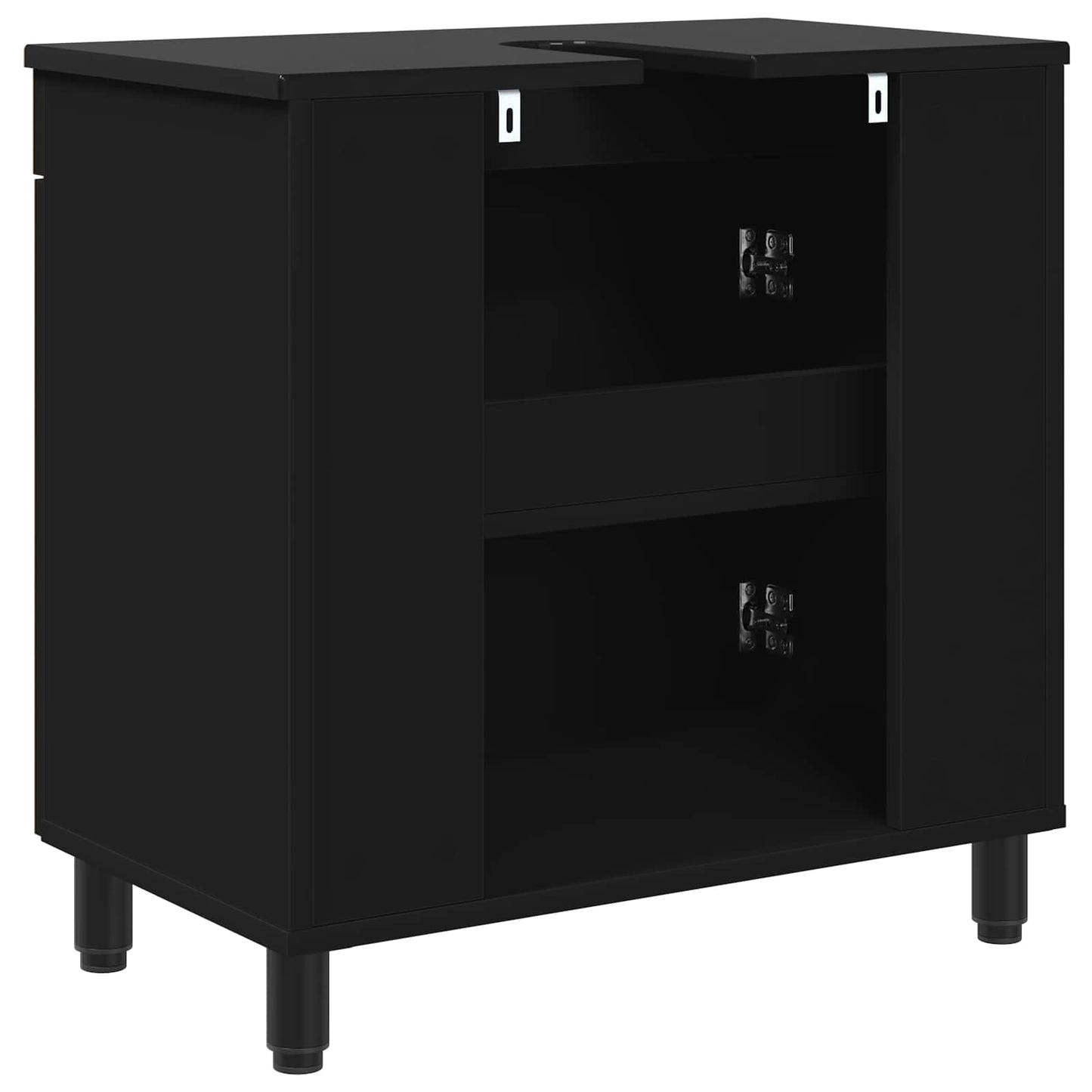 Bathroom Vanity Unit Black 60 x 35 x 60 cm Engineered Wood
