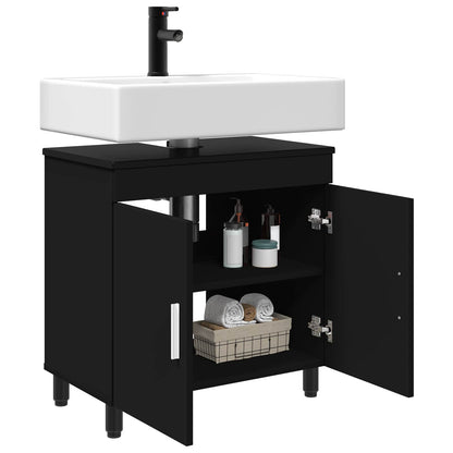 Bathroom Vanity Unit Black 60 x 35 x 60 cm Engineered Wood