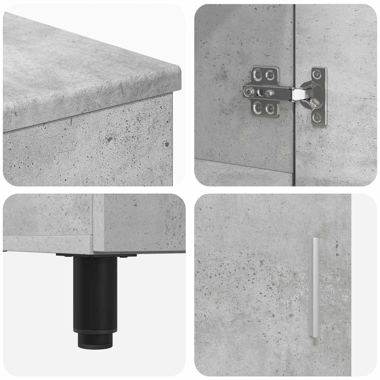 Bathroom Vanity Unit Concrete Grey 60 x 35 x 60 cm