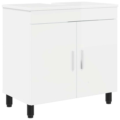 Bathroom Vanity Unit High Gloss White 60 x 35 x 60 cm