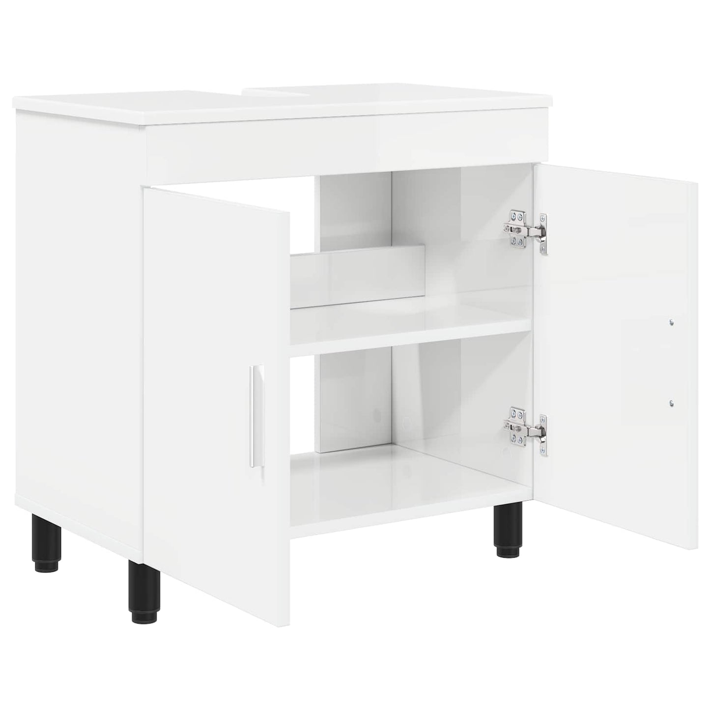 Bathroom Vanity Unit High Gloss White 60 x 35 x 60 cm