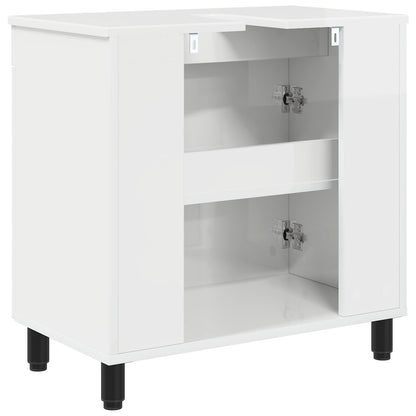 Bathroom Vanity Unit High Gloss White 60 x 35 x 60 cm