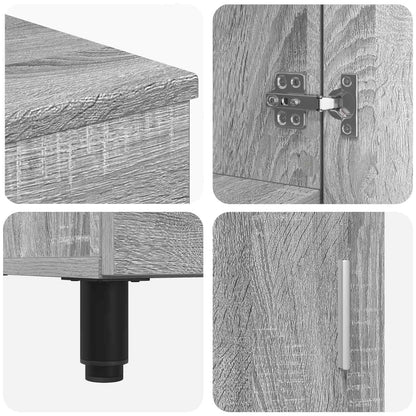 Bathroom Vanity Unit Grey Sonoma 60 x 35 x 60 cm