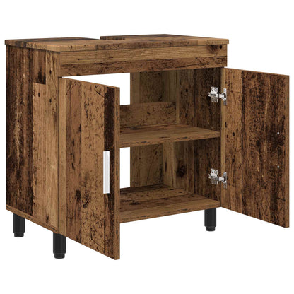 Bathroom Vanity Unit Old Wood 60 x 35 x 60 cm Engineered Wood