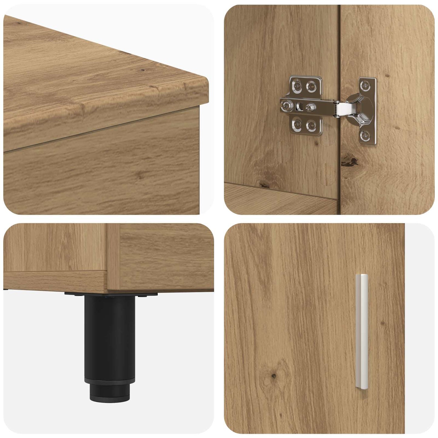 Bathroom Vanity Unit Artisan Oak 60 x 35 x 60 cm