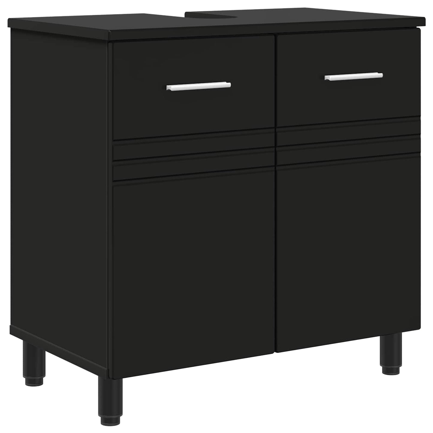 Bathroom Vanity Unit Black 60 x 35 x 60 cm Engineered Wood