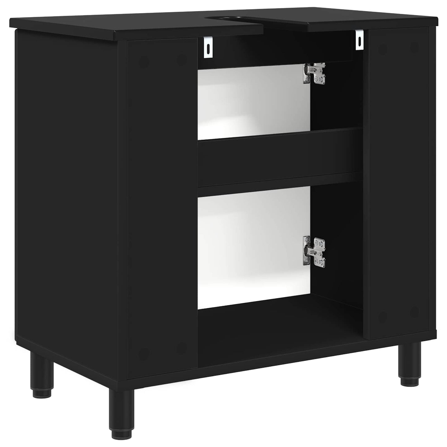 Bathroom Vanity Unit Black 60 x 35 x 60 cm Engineered Wood