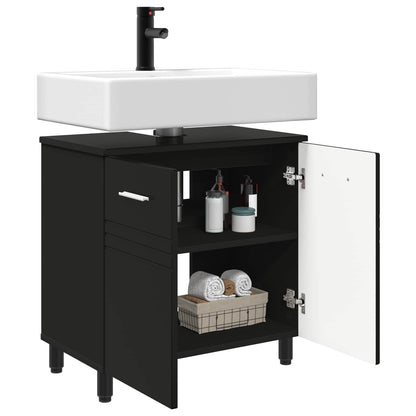Bathroom Vanity Unit Black 60 x 35 x 60 cm Engineered Wood