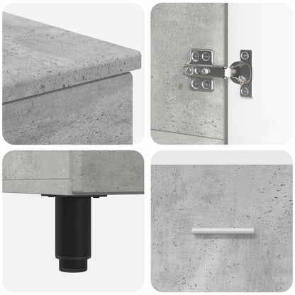 Bathroom Vanity Unit Concrete Grey 60 x 35 x 60 cm