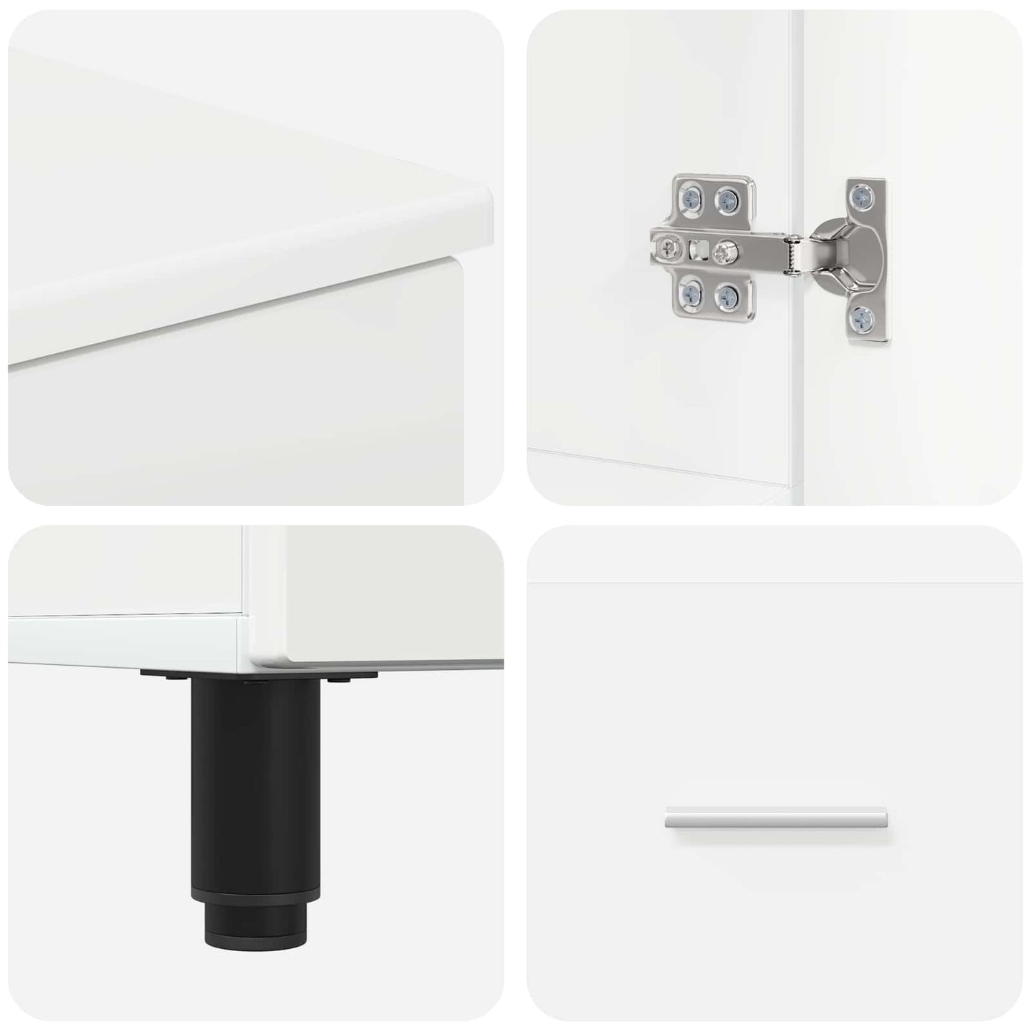 Bathroom Vanity Unit High Gloss White 60 x 35 x 60 cm