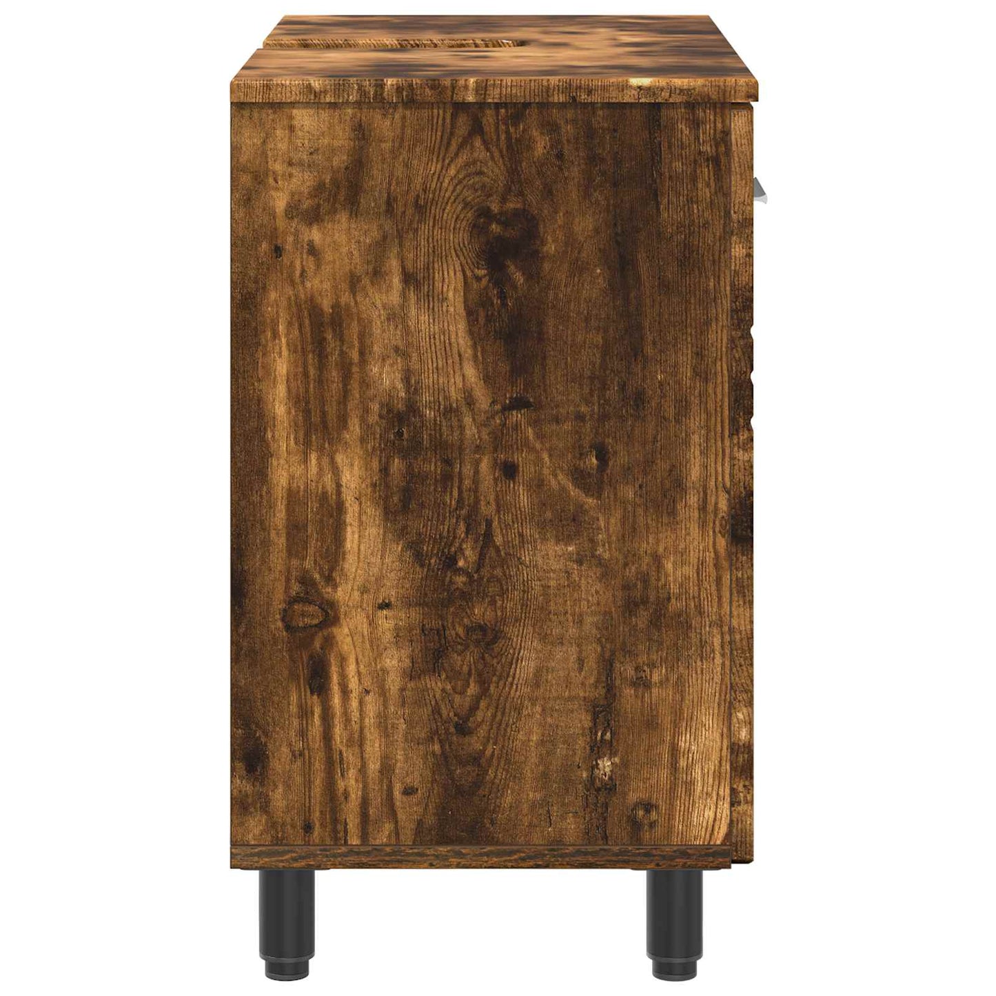 Bathroom Vanity Unit Smoked Oak 60 x 35 x 60 cm Engineered Wood