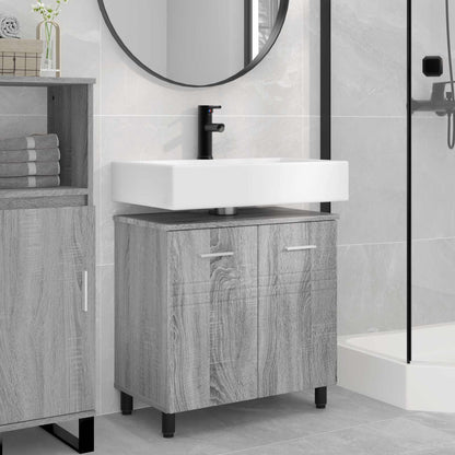 Bathroom Vanity Unit Grey Sonoma 60 x 35 x 60 cm