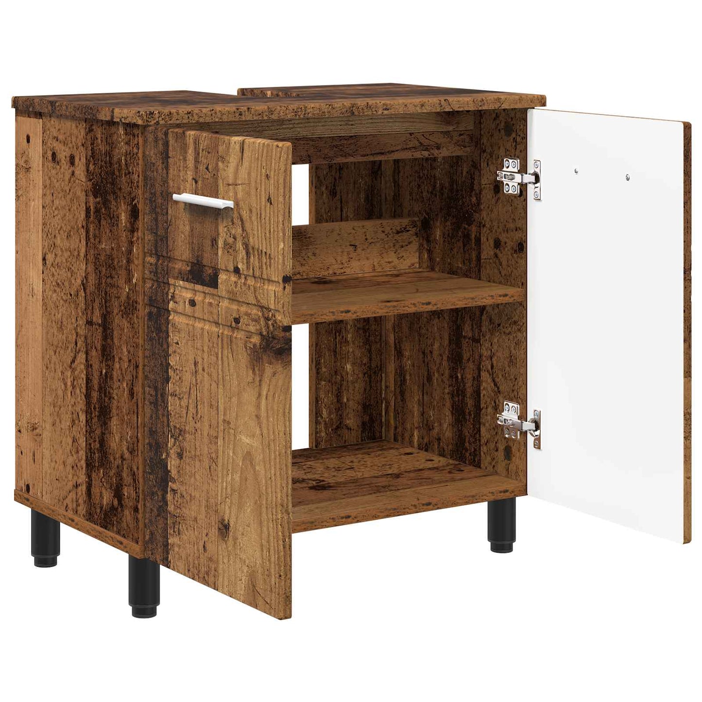 Bathroom Vanity Unit Old Wood 60 x 35 x 60 cm Engineered Wood
