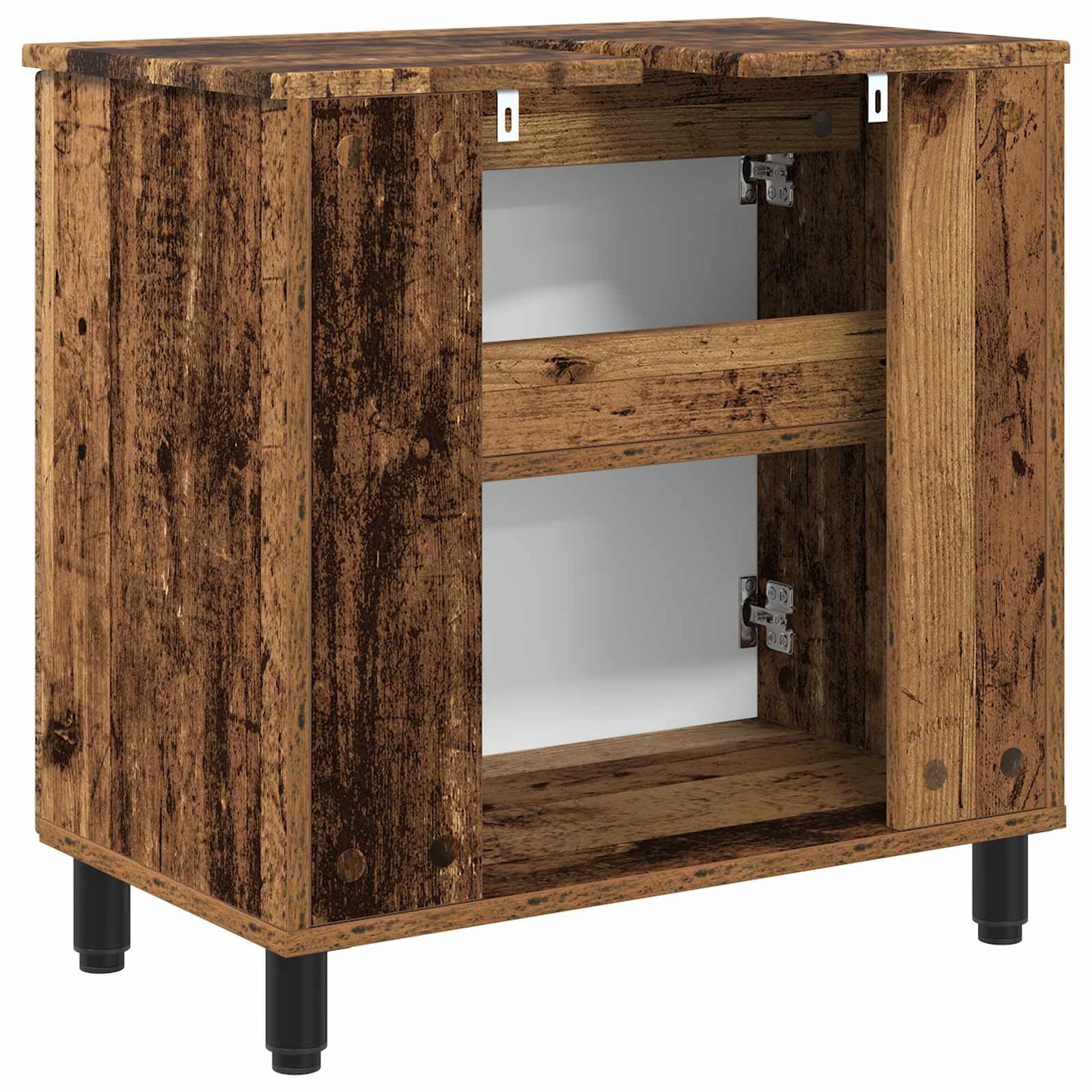 Bathroom Vanity Unit Old Wood 60 x 35 x 60 cm Engineered Wood