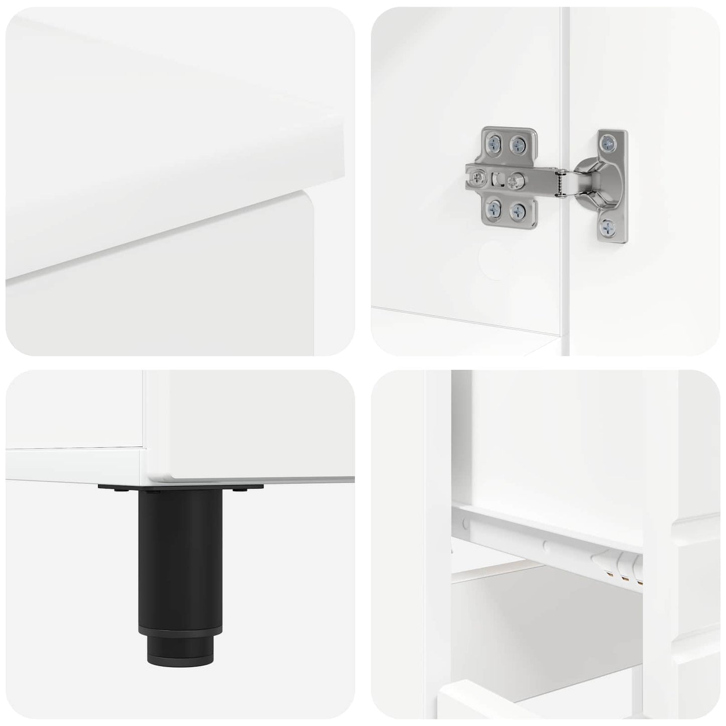 Bathroom Vanity Unit White 60 x 35 x 80 cm Engineered Wood