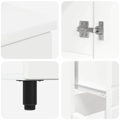 Bathroom Vanity Unit White 60 x 35 x 80 cm Engineered Wood