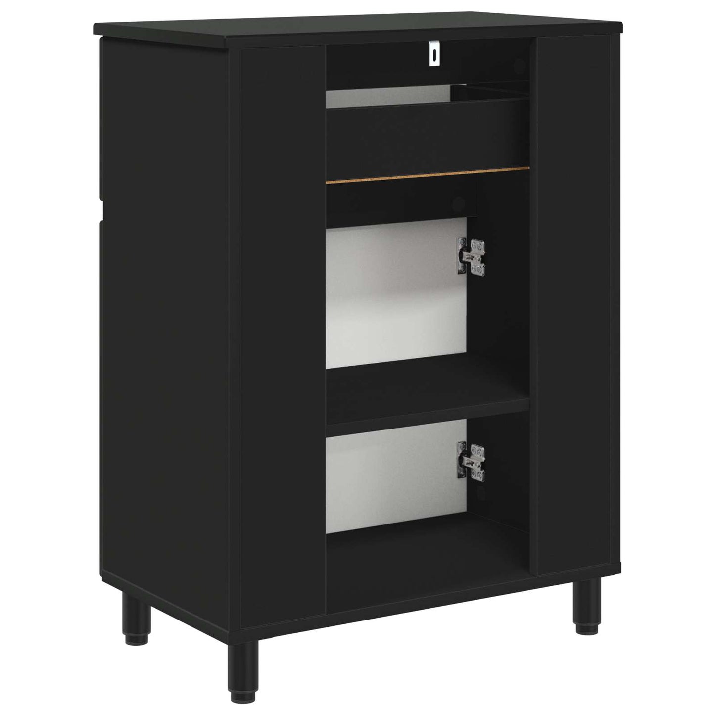 Bathroom Vanity Unit Black 60 x 35 x 80 cm Engineered Wood