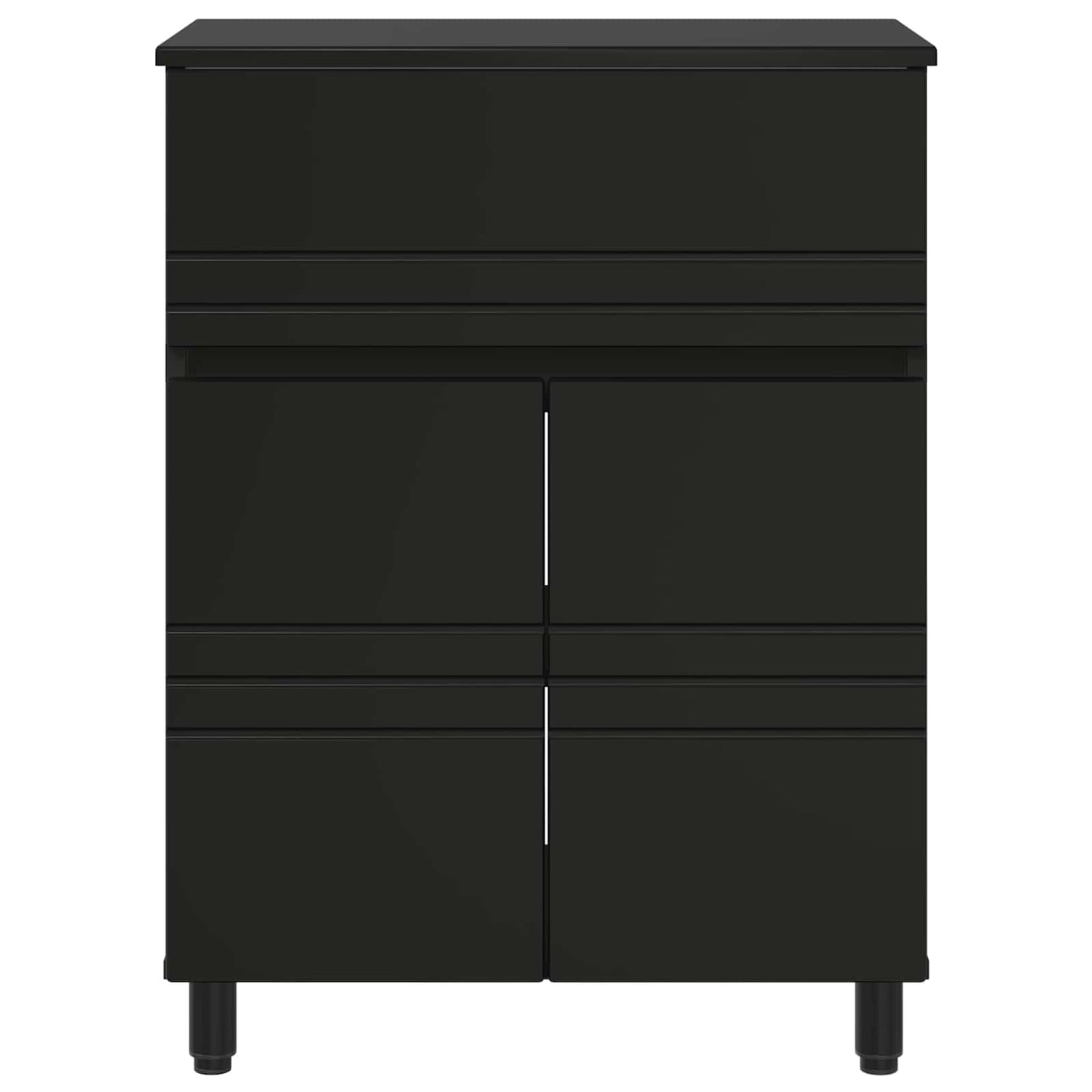 Bathroom Vanity Unit Black 60 x 35 x 80 cm Engineered Wood
