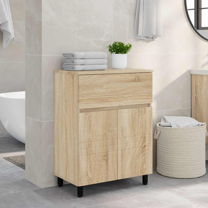 Bathroom Vanity Unit Sonoma Oak 60 x 35 x 80 cm Engineered Wood
