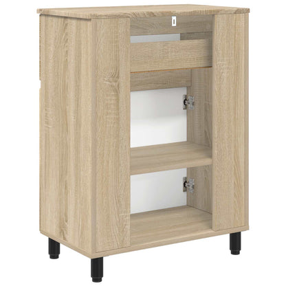 Bathroom Vanity Unit Sonoma Oak 60 x 35 x 80 cm Engineered Wood