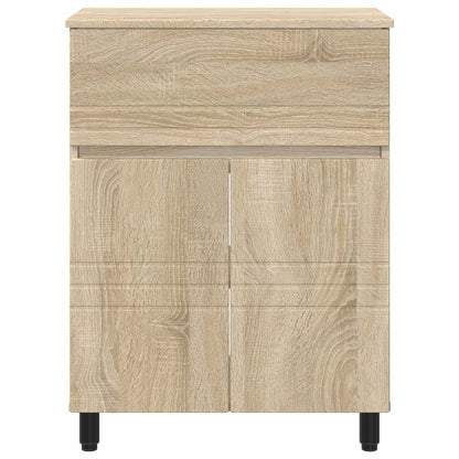 Bathroom Vanity Unit Sonoma Oak 60 x 35 x 80 cm Engineered Wood