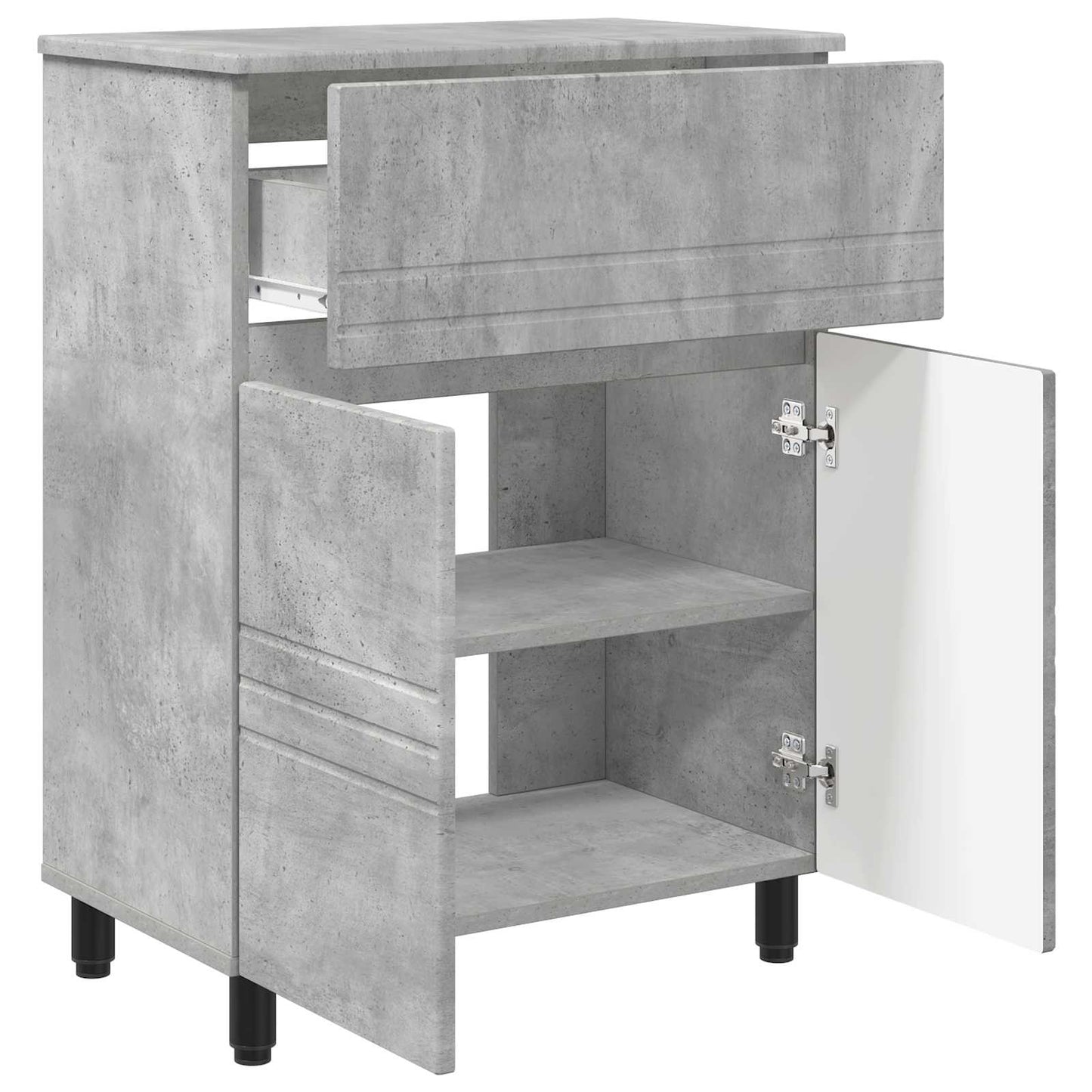 Bathroom Vanity Unit Concrete Grey 60 x 35 x 80 cm