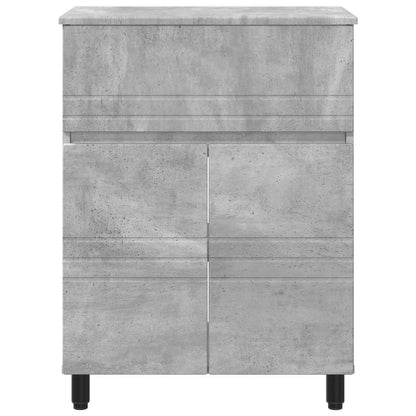 Bathroom Vanity Unit Concrete Grey 60 x 35 x 80 cm