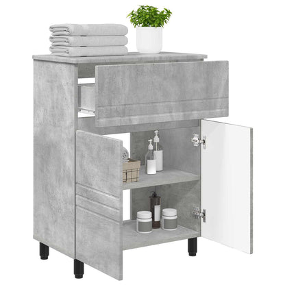 Bathroom Vanity Unit Concrete Grey 60 x 35 x 80 cm
