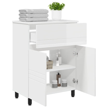 Bathroom Vanity Unit High Gloss White 60 x 35 x 80 cm