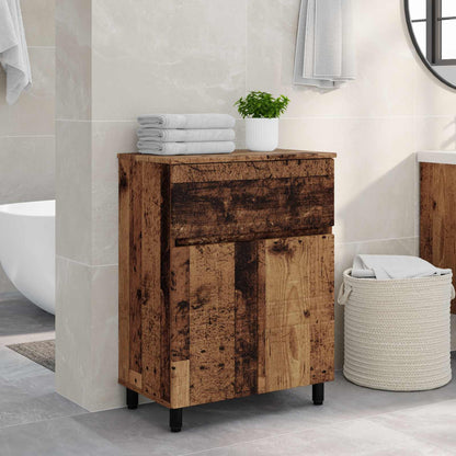 Bathroom Vanity Unit Old Wood 60 x 35 x 80 cm Engineered Wood
