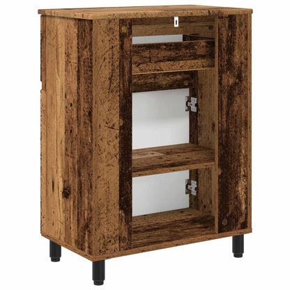Bathroom Vanity Unit Old Wood 60 x 35 x 80 cm Engineered Wood