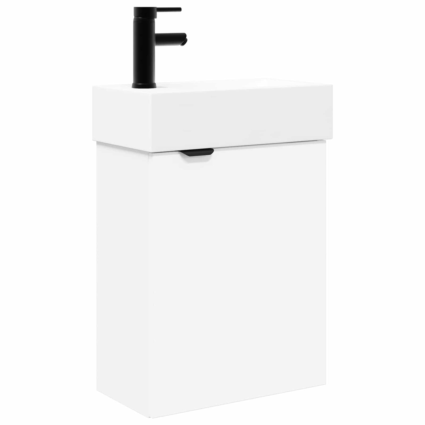 Bathroom Vanity Unit with Tap White 45.5 x 22.5 x 84 cm