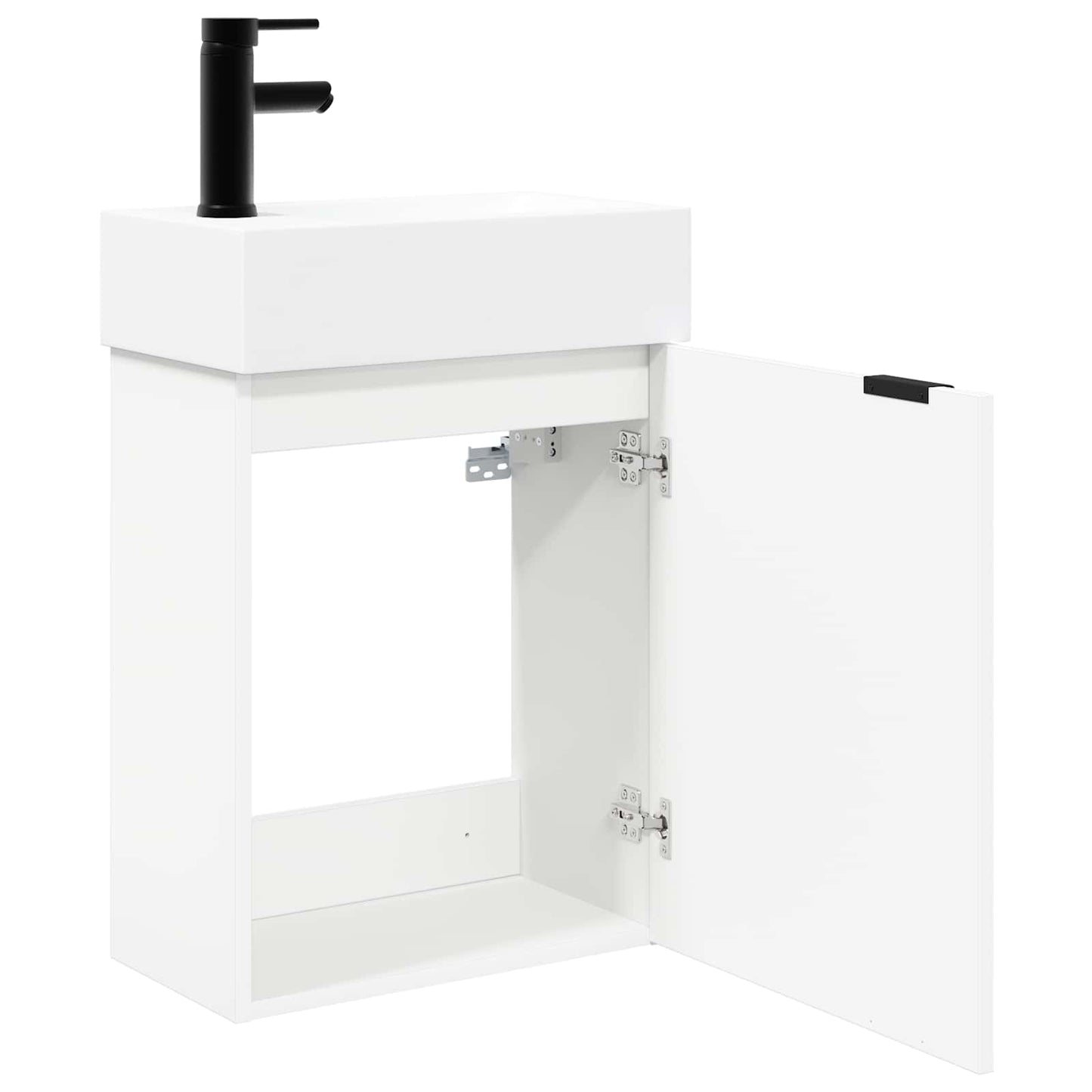 Bathroom Vanity Unit with Tap White 45.5 x 22.5 x 84 cm