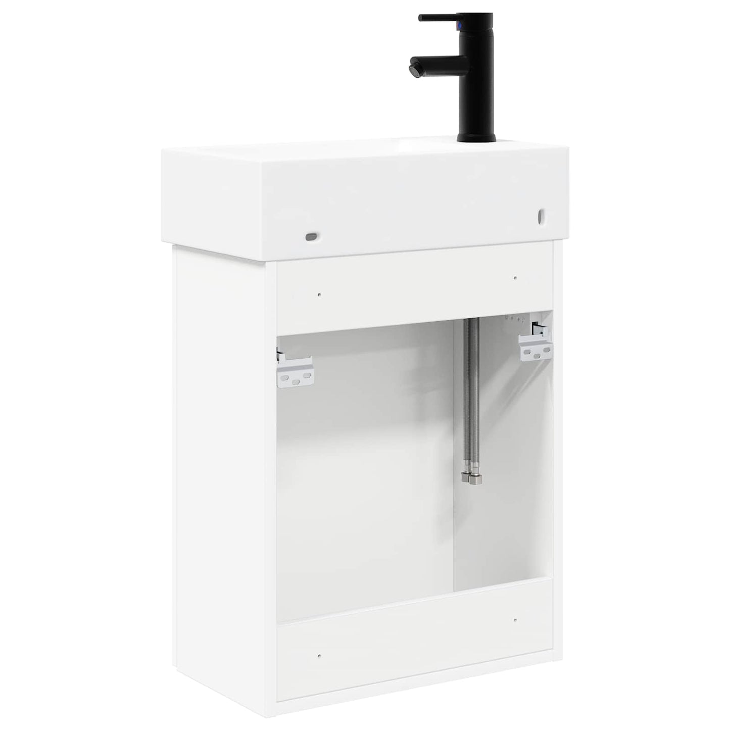 Bathroom Vanity Unit with Tap White 45.5 x 22.5 x 84 cm