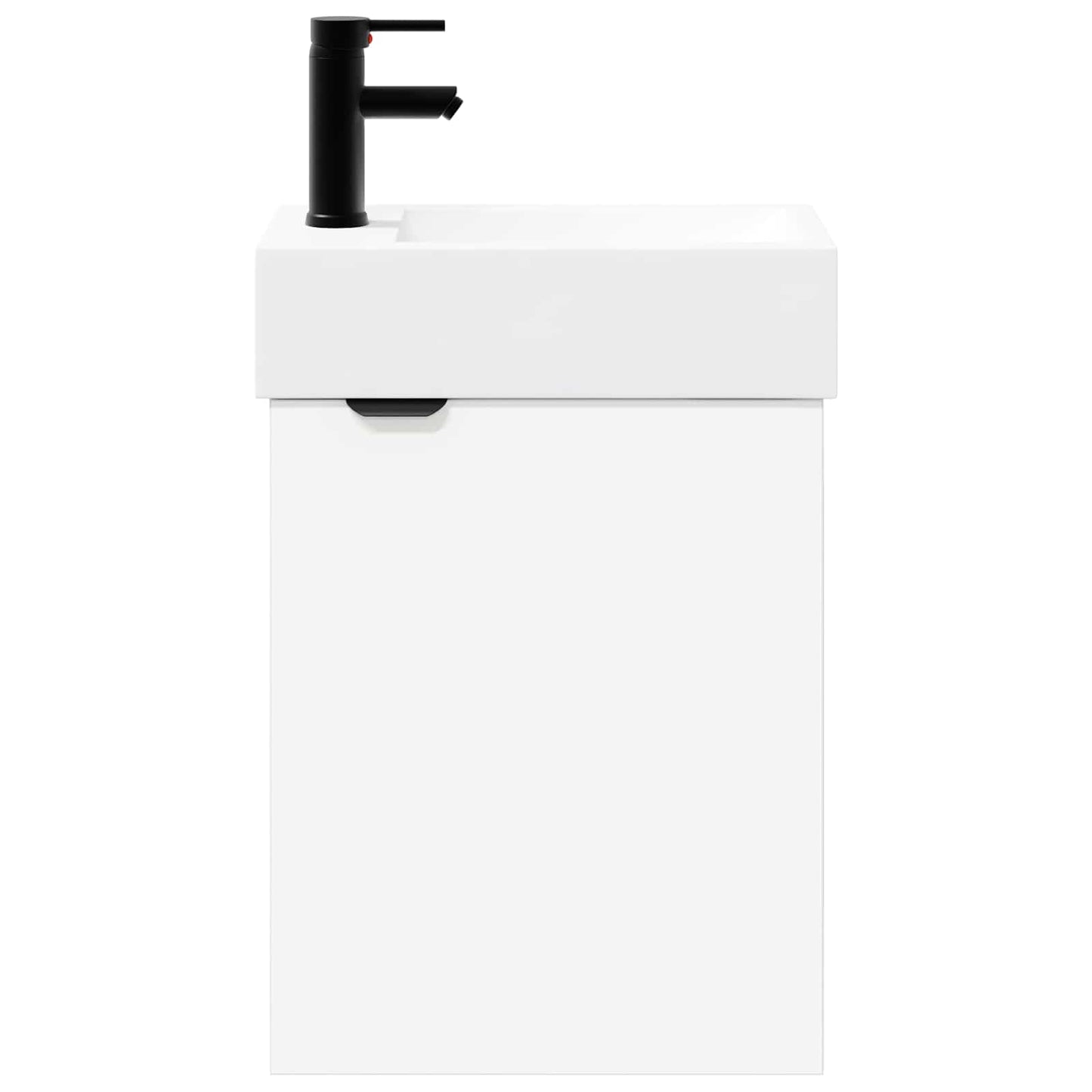 Bathroom Vanity Unit with Tap White 45.5 x 22.5 x 84 cm