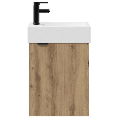Bathroom Vanity Unit with Tap Artisan Oak 45.5 x 22.5 x 84 cm