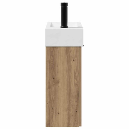 Bathroom Vanity Unit with Tap Artisan Oak 45.5 x 22.5 x 84 cm